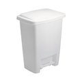 Rubbermaid Wstbskt Stepon 8.25G Wht 2841WHT